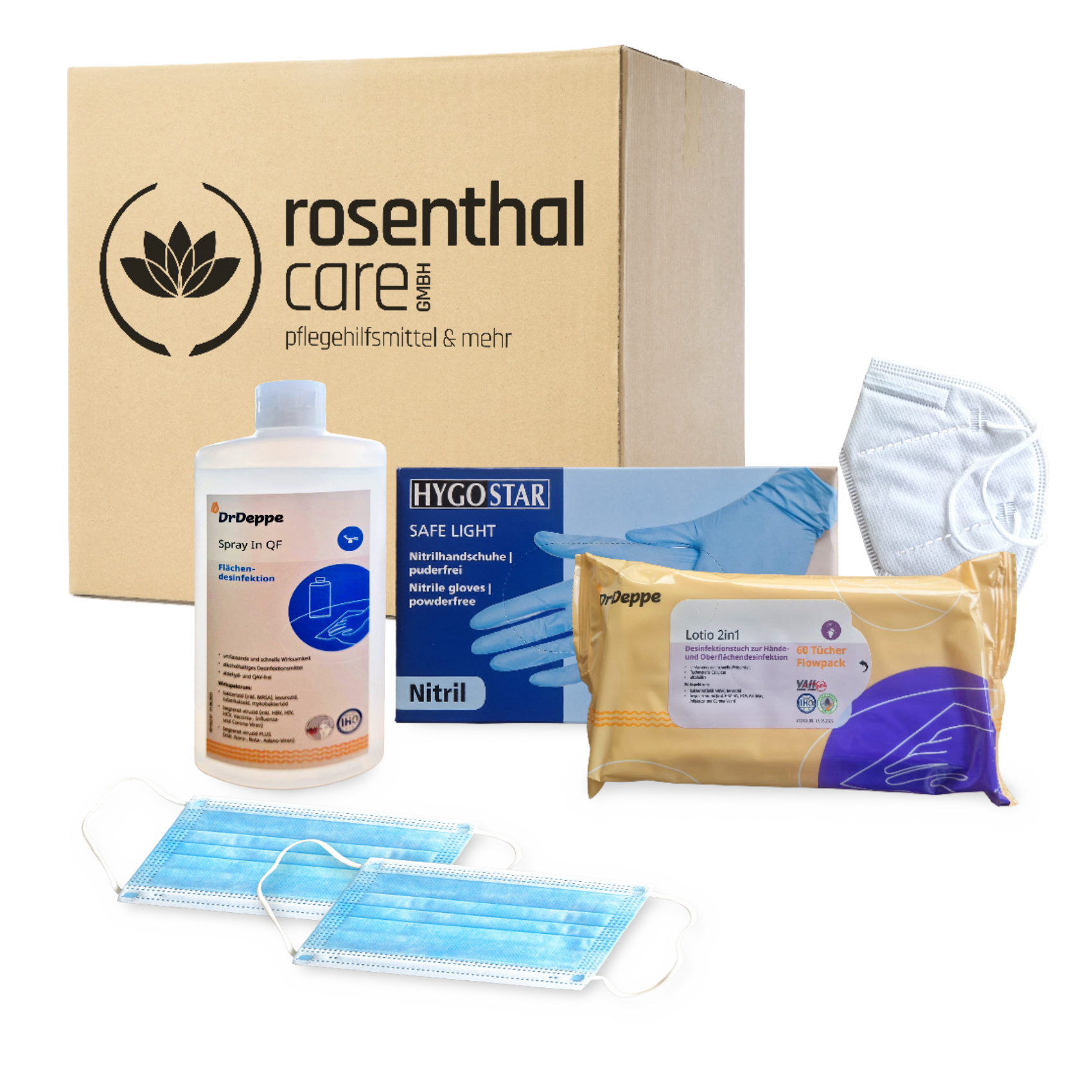 Bildkomposition der Rosenthal Care box